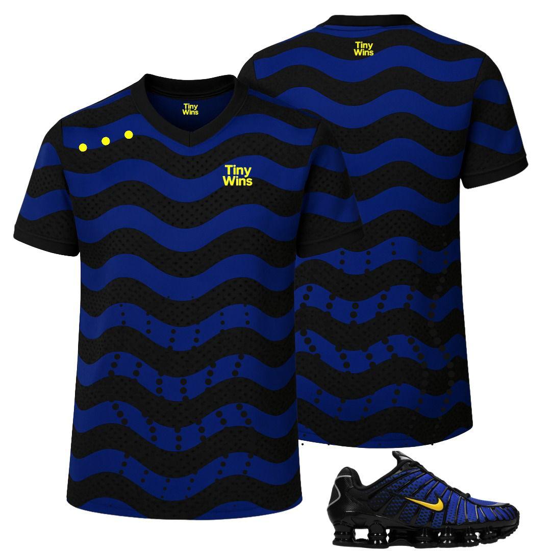 Tiny Wins Tech T-Shirt – Blue Wave