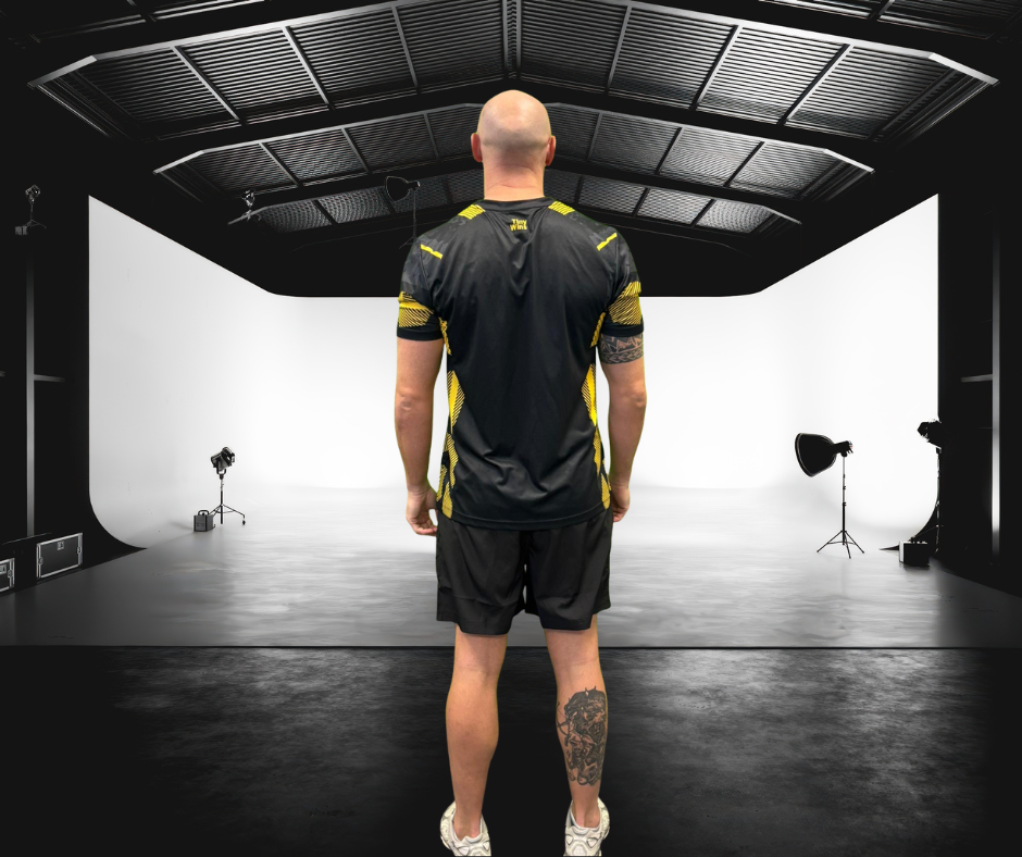 Tiny Wins Tech T-Shirt – Black & Yellow Performance