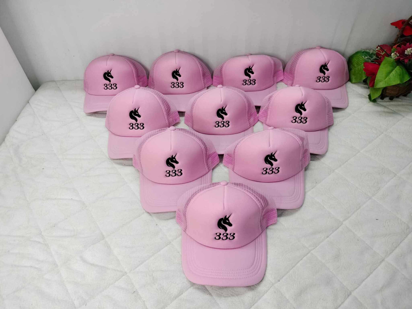 Unicorn 333 Pink Trucker Cap