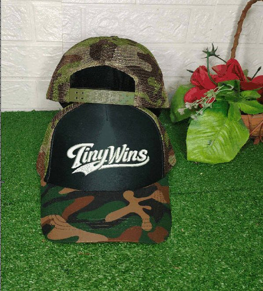 Tiny Wins Camo Trucker Cap