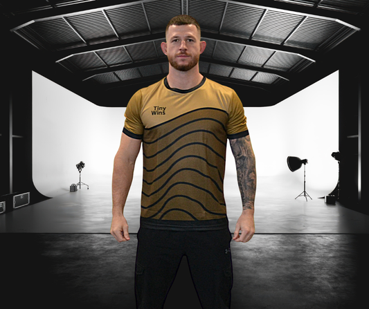 Tiny Wins Tech T-Shirt – Olive Wave