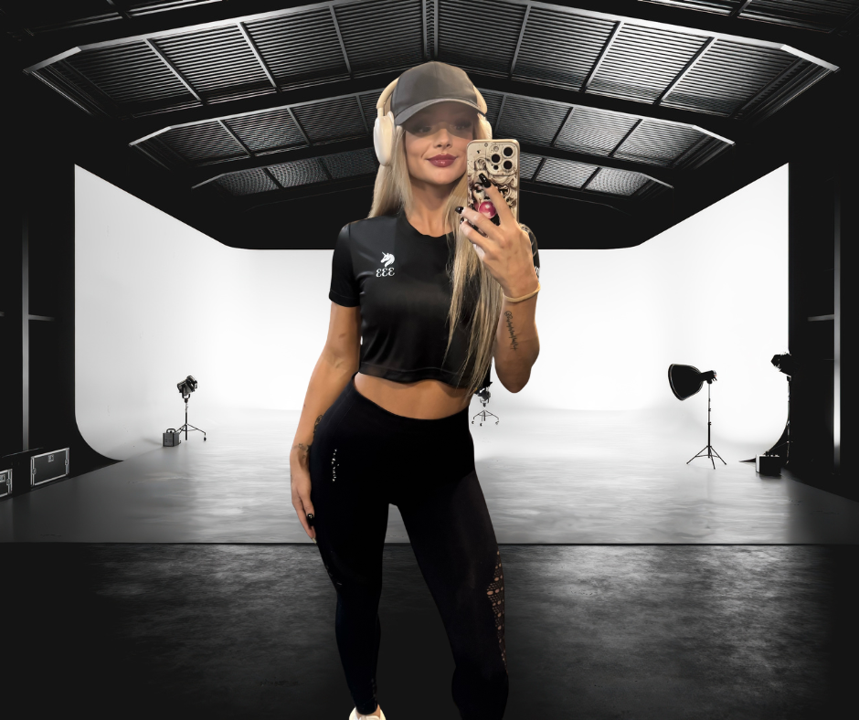 Performance Crop Top – Jet Black