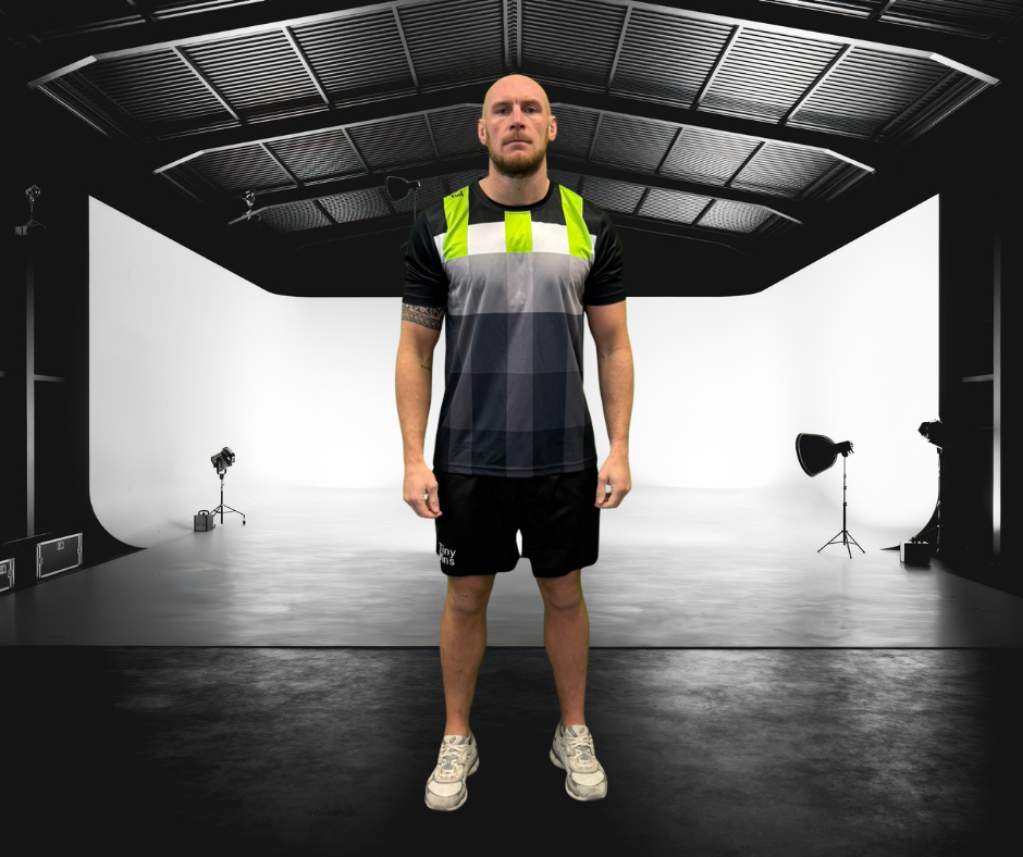 Tiny Wins Tech T-Shirt – Neon Grid