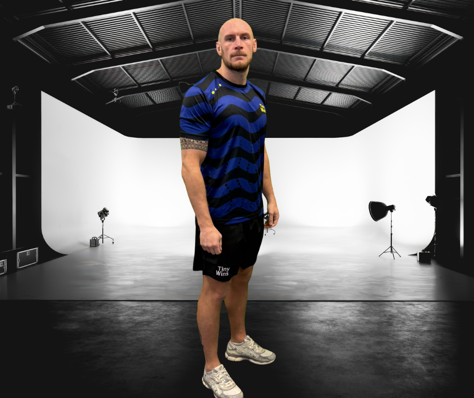 Tiny Wins Tech T-Shirt – Blue Wave