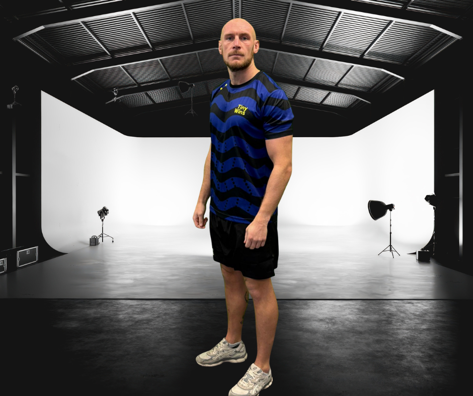 Tiny Wins Tech T-Shirt – Blue Wave