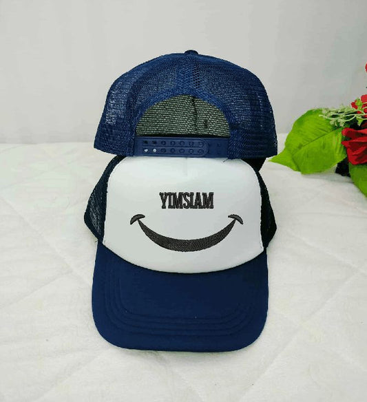 Tiny Wins Yimsiam Smile Trucker Cap – Navy & White